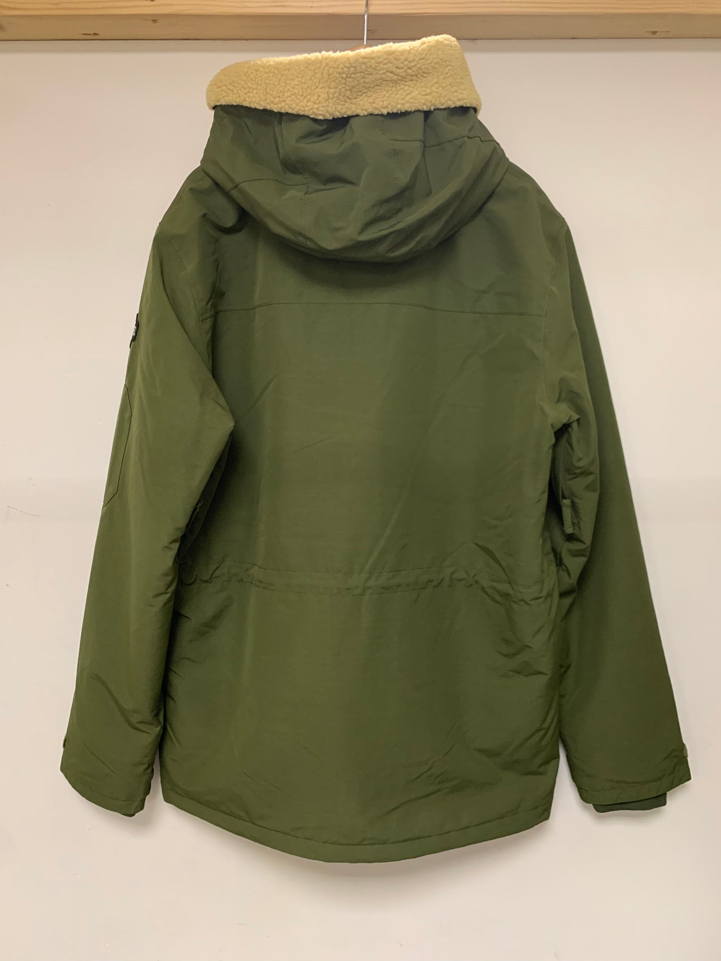 Picture - Parka verde militare con interno pelliccia di pile