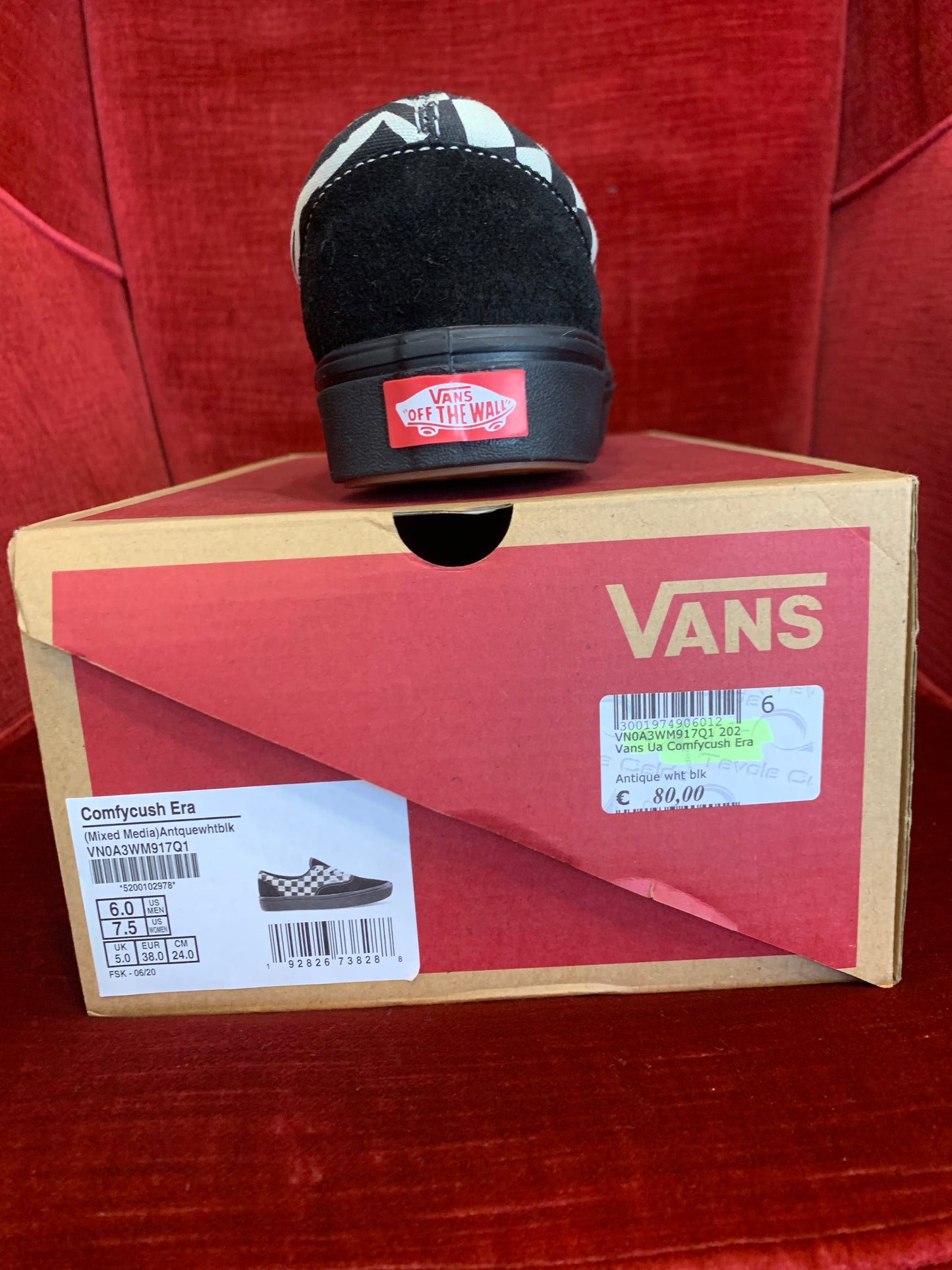 Vans - Comfycush Era nere a scacchi e zabrato