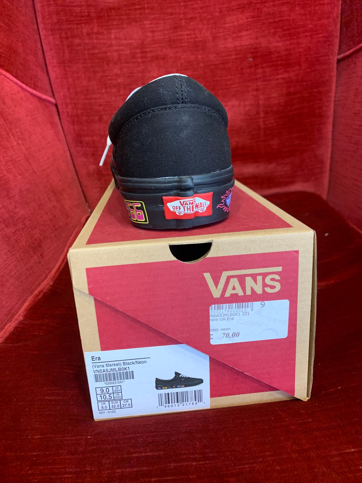 Vans - Era nero con scritte neon